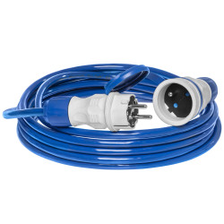Przedłużacz niebieski poliuretan IP54 1x230V 10m 3x1,5 PS-X1 W-99155 EXTREM Plastrol