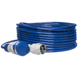 Przedłużacz niebieski poliuretanowy IP54 1xGN 30m 3x2,5 PS-X1 Plastrol
