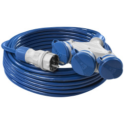 Przedłużacz budowlany 3xGN PUR IP54 30m 3x1,5 PS-X3 W-98996 EXTREM Przedłużacz budowlany 3xGN PUR IP54 30m 3x1,5 PS-X3 W-98996 EXTREM
