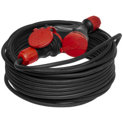Przedłużacz budowlany 30m PS-X3/54 3x2,5 EXTREM czarny W-98971 Plastrol Przedłużacz budowlany 30m PS-X3/54 3x2,5 EXTREM czarny W-98971 Plastrol