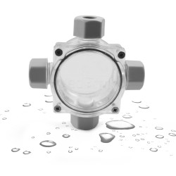Puszka n/t IP68 transparentna 4xPG11 60x100x48 PH-4 T-08232 Plastrol