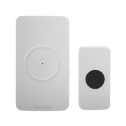 Dzwonek bezprzewodowy 230V DS-1B/B W-04516 biały Plastrol