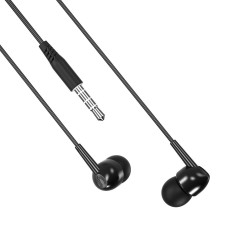 Słuchawki przewodowe EP37 jack 3,5mm douszne czarne T-90650 XO