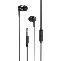 Słuchawki przewodowe EP37 jack 3,5mm douszne czarne T-90650 XO Słuchawki przewodowe EP37 jack 3,5mm douszne czarne T-90650 XO