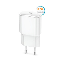 Szybka ładowarka sieciowa 20W PD QC TC-01 1xUSB-C biała T-90635 Forever Szybka ładowarka sieciowa 20W PD QC TC-01 1xUSB-C biała T-90635 Forever