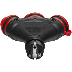 Rozgałęźnik gumowy IP54 R-X3/54 czarno-czerwony W-01152 EXTREM Plastrol Rozgałęźnik gumowy IP54 R-X3/54 czarno-czerwony W-01152 EXTREM Plastrol