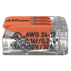 Złączka instalacyjna 3x uniwersalna Compact (blister 12 szt.) Wago Złączka instalacyjna 3x uniwersalna Compact (blister 12 szt.) Wago