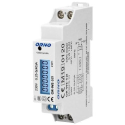 Licznik energii 1F 40A MID podświetlany OR-WE-521 Orno