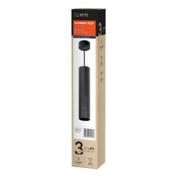 Lampa wisząca BARBRA PLR GU10 okrągła czarna 35W AD-OP-6189BGU10 Orno
