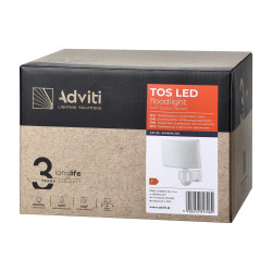 TOS LED 30W naświetlacz biały PIR AD-NL-6148WLR4 2200lm IP65 4000K Orno TOS LED 30W naświetlacz biały PIR AD-NL-6148WLR4 2200lm IP65 4000K Orno