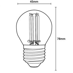 Żarówka LED E27 filament kulka 7W 770lm 4K LEDZARMI320 LumiLED Żarówka LED E27 filament kulka 7W 770lm 4K LEDZARMI320 LumiLED