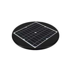Solarna oprawa parkowa LED SOLUM 20W 2200lm 4K IP65 czarna Bemko