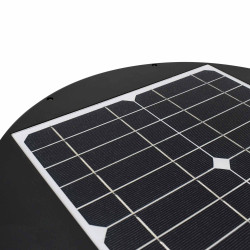 Solarna oprawa parkowa LED SOLUM 20W 2200lm 4K IP65 czarna Bemko
