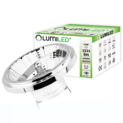 Żarówka LED AR111 G53 15W 1521lm 12VDC 4K srebrna LEDZARMI990 LumiLED