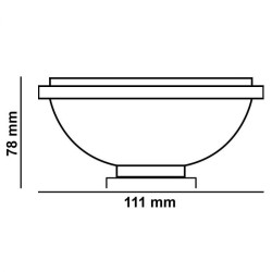 Żarówka LED AR111 G53 15W 1521lm 12VDC 3K srebrna LEDZARMI985 LumiLED