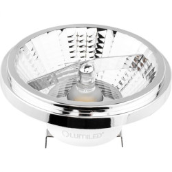 Żarówka LED AR111 G53 15W 1521lm 12VDC 3K srebrna LEDZARMI985 LumiLED