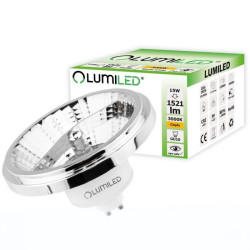 Żarówka LED AR111 GU10 15W 1521lm 230V 3K srebrna LEDZARMI975 LumiLED