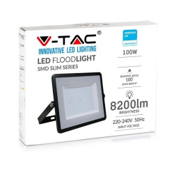 Naświetlacz LED 100W 8200lm 6,4K czarny IP65 SKU21414 V-TAC