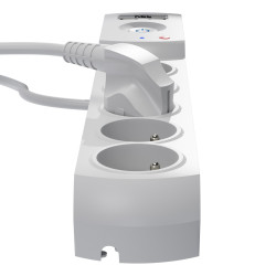 Przedłużacz z filtrem 5-GN+2xUSB 3m szary AX5/PRO/USB/3M/SZARY W-100041 Kel Plastrol