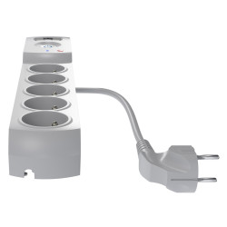 Przedłużacz z filtrem 5-GN+2xUSB 3m szary AX5/PRO/USB/3M/SZARY