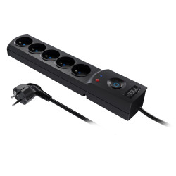 Przedłużacz z filtrem 5-GN 1,5m czarny AX5/PRO/1,5M/CZARNY W-100037 Kel Plastrol Przedłużacz z filtrem 5-GN 1,5m czarny AX5/PRO/1,5M/CZARNY W-100037 Kel Plastrol