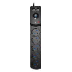 Przedłużacz z filtrem 5-GN+2xUSB 1,5m czarny W-100043 Kel Plastrol
