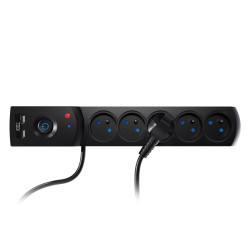 Przedłużacz z filtrem 5-GN+2xUSB 5m czarny W-100045 Kel Plastrol
