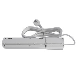 Przedłużacz z filtrem 5-GN+2xUSB 1,5m szary W-100040 Kel Plastrol