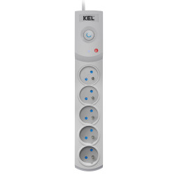 Przedłużacz z filtrem 5-GN+2xUSB 5m szary AX5/PRO/5M/SZARY Plastrol Przedłużacz z filtrem 5-GN+2xUSB 5m szary AX5/PRO/5M/SZARY Plastrol