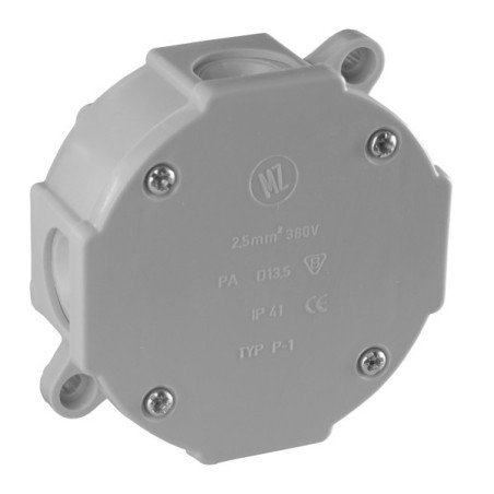 Puszka n/t 075-03 popiel IP44 79x79x37 4-wlotowa 4 wkręty VP-75 ViPlast