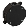 Puszka n/t 075-55 czarna IP44 79x79x37 4-wlotowa 4 wkręty VP-75 ViPlast