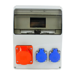 Rozdzielnica siłowa n/t 1x16A 5P 2x230V 11-mod. IP44 NBOX-11M.5 NEXT