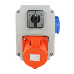 Zestaw siłowy NBOX-Z.9 1x16A 5P 1x230V wyłącznik L-0-P 3739409 Next