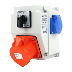 Zestaw siłowy NBOX-Z.9 1x16A 5P 1x230V wyłącznik L-0-P 3739409 Next Zestaw siłowy NBOX-Z.9 1x16A 5P 1x230V wyłącznik L-0-P 3739409 Next