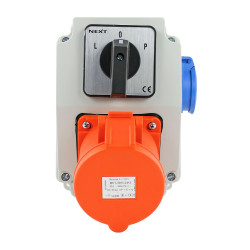 Zestaw siłowy NBOX-Z.10 1x32A 5P 1x230V wyłącznik L-0-P 3744410 Next