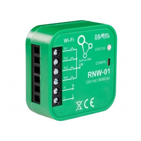 Interfejs RNW-01 Wi-Fi 4-wejść dopuszkowy Supla ZAMEL