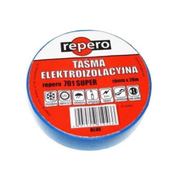 Taśma izolacyjna 19x20 Repero 701 SUPER niebieska TTE701S3-0019-20