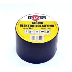 Taśma izolacyjna 50x20 czarna gr. 0,13mm Repero 711 SUPER