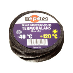 Taśma parciana REPERO 738 TERMOBALANS czarna 20mm/7m WTE738E1-0020-7