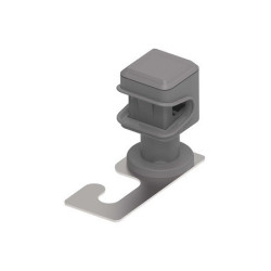 Uchwyt plastikowy z hakiem inox do drutu fi8 404218 Gromtor