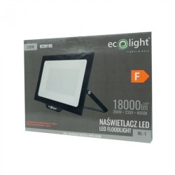 Naświetlacz LED NL-1 200W 18000lm 4K IP65 czarny EC20195 Eco Light Naświetlacz LED NL-1 200W 18000lm 4K IP65 czarny EC20195 Eco Light