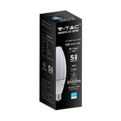 Żarówka uliczna LED E40 60W 6500lm 4K VT-260 chip Samsung SKU2118 V-Tac Żarówka uliczna LED E40 60W 6500lm 4K VT-260 chip Samsung SKU2118 V-Tac
