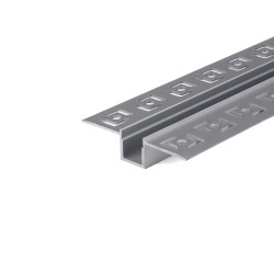 Profil anodowany p/t do gipsowania 9,5mm kloszem mleczny 52,1X13,3mm 2m Profil anodowany p/t do gipsowania 9,5mm kloszem mleczny 52,1X13,3mm 2m