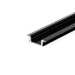 Profil aluminiowy p/t czarny 2m 24,7x7mm z kloszem czarnym VT-8106 Profil aluminiowy p/t czarny 2m 24,7x7mm z kloszem czarnym VT-8106