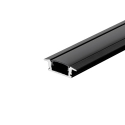 Profil aluminiowy n/t czarny 2m 24,7x7mm z kloszem czarnym VT-8106 SKU2875 V-Tac