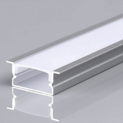 Profil aluminiowy p/t anodowany na 2 taśmy klosz mleczny 20X10mm 2m VT-8203 SKU23175 V-Tac