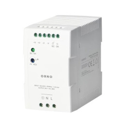 Zasilacz przemysłowy na szynę DIN 24VDC 4A 96W plastikowa obudowa OR-PSU-1664 Orno