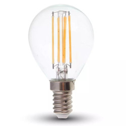 Żarówka LED E14 kulka P45 przezroczysta filament 6W 600lm 4K VT-246 SKU2846 V-Tac