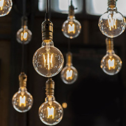 Żarówka LED E27 G125 przezroczysta filament 12W 1521lm 4K VT-2143-N