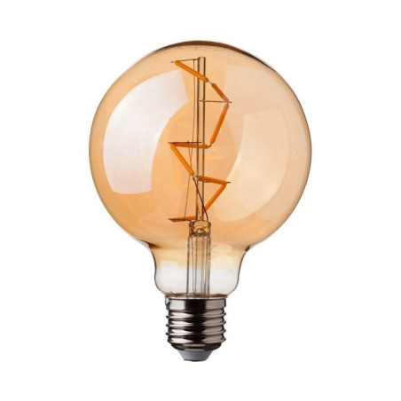 Żarówka LED E27 4W 350lm globe G95 bursztyn filament 2,2K VT-2024-N SKU217146 V-Tac